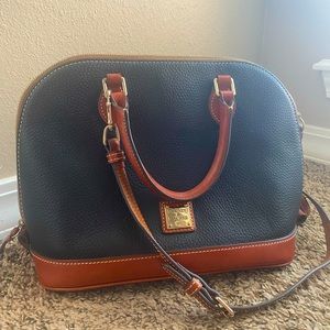 Black & Cognac Dooney & Bourke Handbag